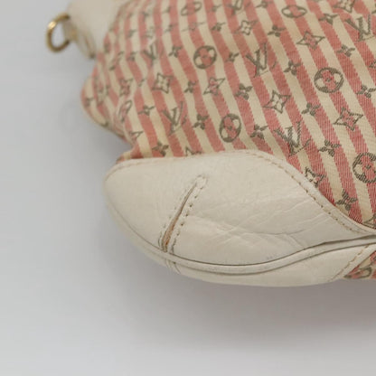 Louis Vuitton Marina Handbag Mini Lin Croisette, PINK, CANVAS, Handbag