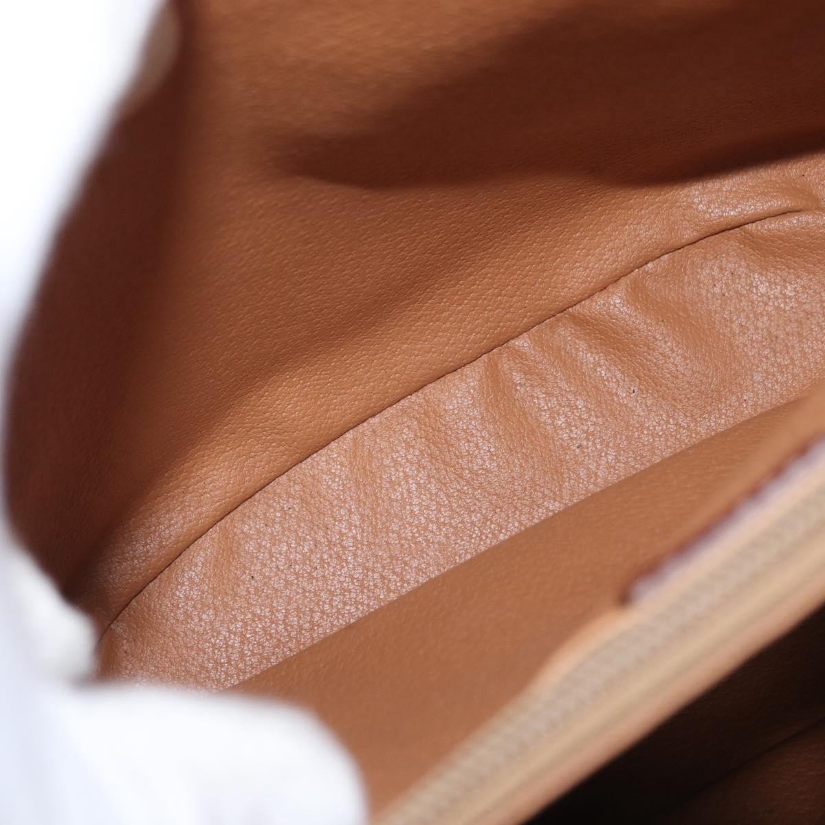 Celine Vintage Macadam Handbag Canvas and Leather, BROWN, CANVAS, Tote bag