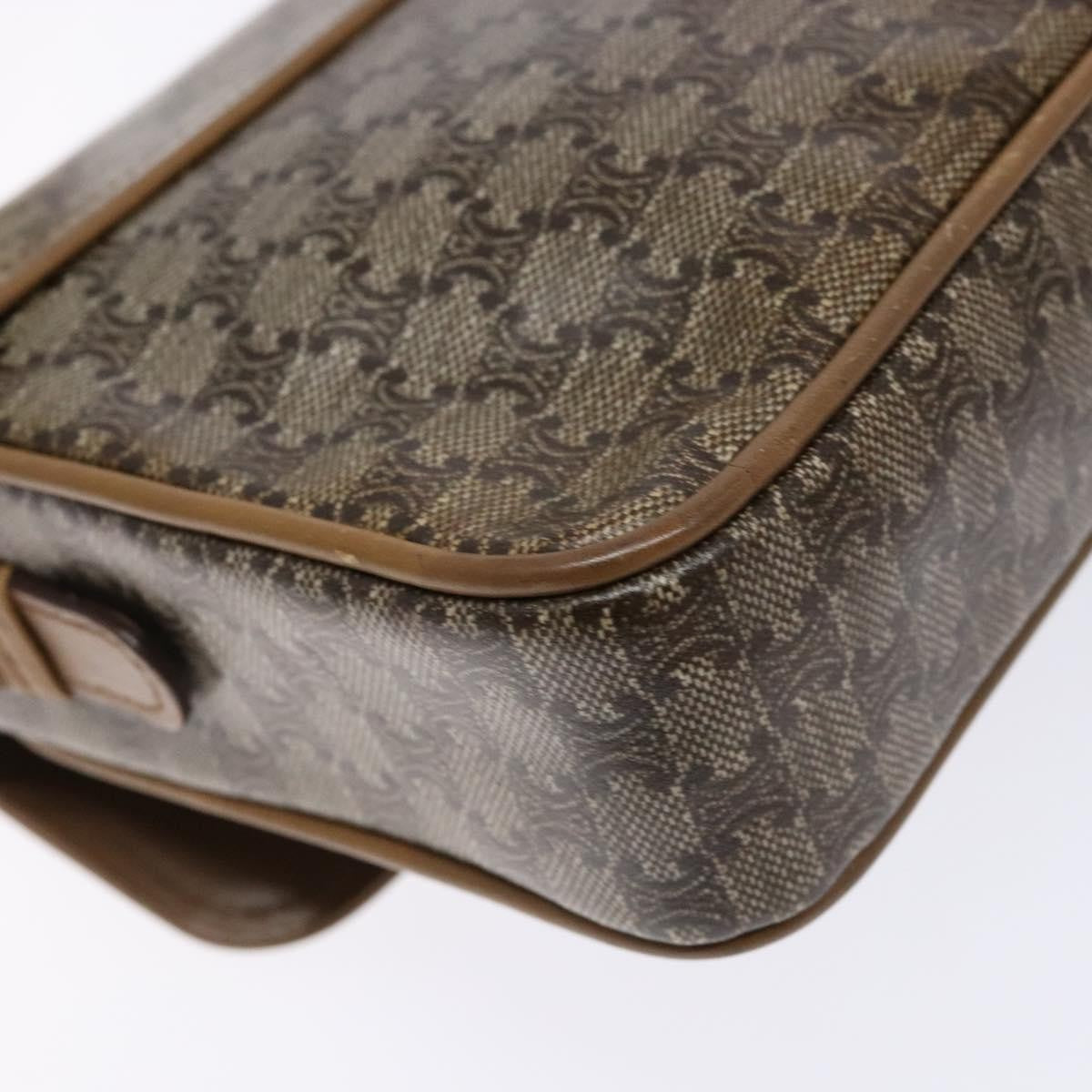 Celine Macadam Shoulder Bag PVC Leather, BEIGE, PVC, Shoulder bag