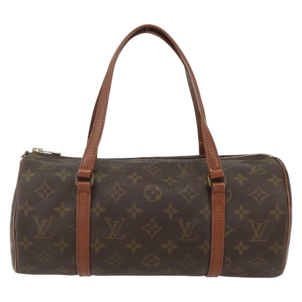 Louis Vuitton Papillon Handbag Monogram Canvas, BROWN, CANVAS, Handbag
