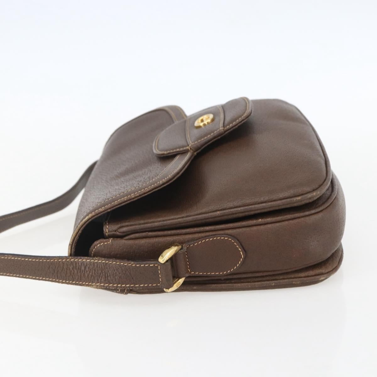 Gucci Vintage Shoulder Bag Leather, BROWN, LEATHER, Shoulder bag