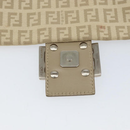 Fendi Vintage Flap Crossbody Bag Zucchino Canvas, BEIGE, CANVAS, Shoulder bag