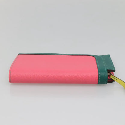 Hermes Camail Wallet Epsom, PINK, LEATHER, Wallets