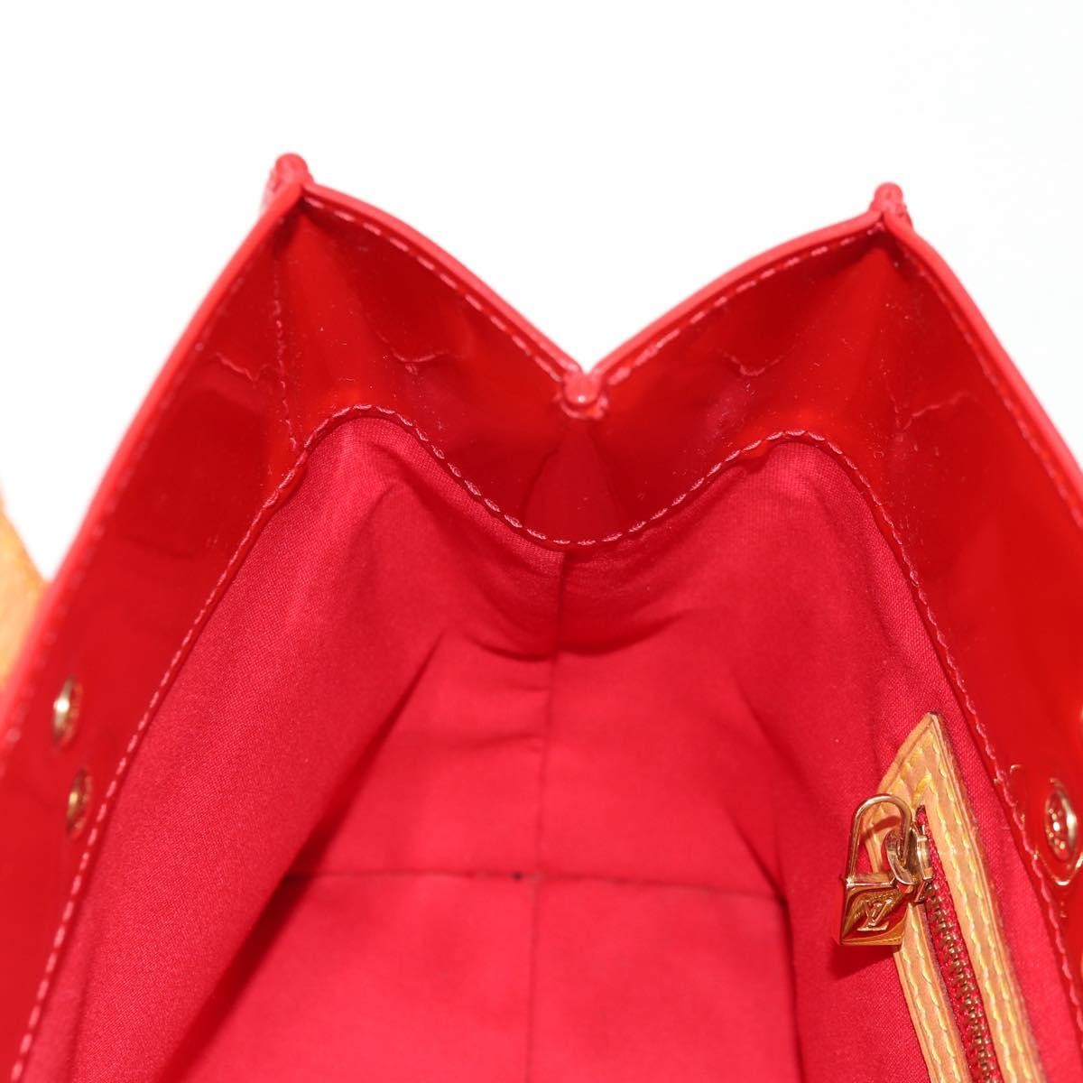 Louis Vuitton Reade Handbag Monogram Vernis, RED, PATENT_LEATHER, Handbag