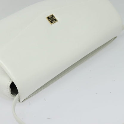 Givenchy Vintage 4G shoulder bag Leather, WHITE, LEATHER, Shoulder bag