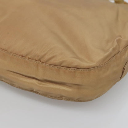 Prada Vintage Chain Shoulder Bag Tessuto, BEIGE, NYLON, Shoulder bag
