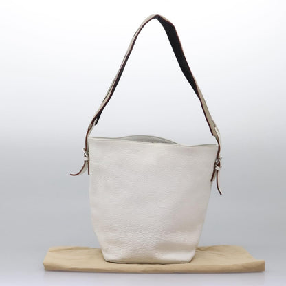 Burberry Shoulder Bag Leather, WHITE, LEATHER, Shoulder bag