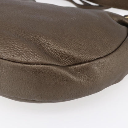 Salvatore Ferragamo Vintage Shoulder Bag Leather, BROWN, LEATHER, Shoulder bag