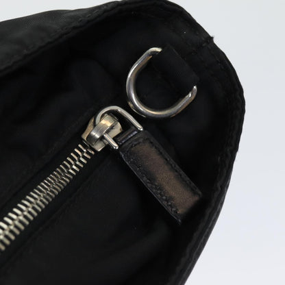 Prada Convertible Zip Tote Tessuto with Leather, BLACK, NYLON, Tote bag