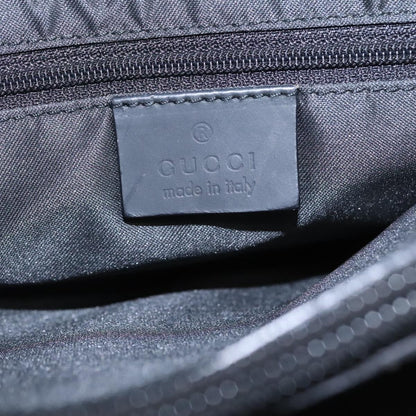 Gucci Vintage Bamboo Handle Tote GG Nylon, Black, Nylon, Tote Bag