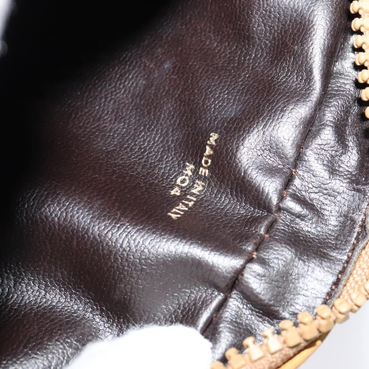 Celine Vintage Macadam Shoulder Bag Canvas, BEIGE, CANVAS, Shoulder bag