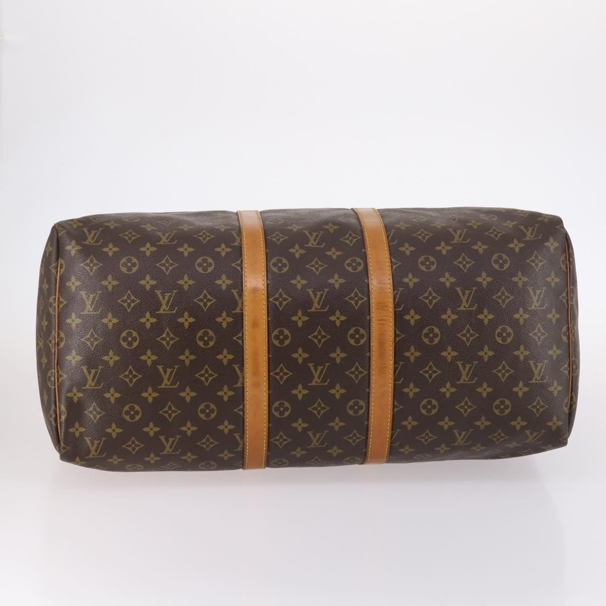 Louis Vuitton Keepall Bag Monogram Canvas, BROWN, CANVAS, Travel bag