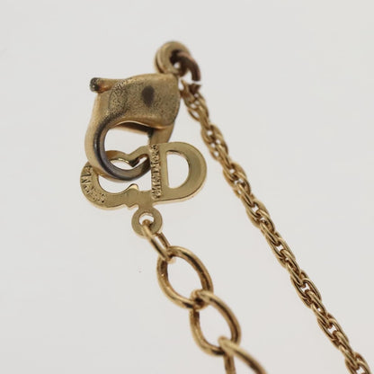 Christian Dior CD Round Pendant Necklace Metal, GOLD, METAL, Necklace