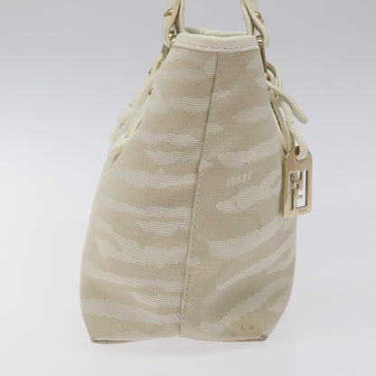 Fendi Vintage Tiger Tote Canvas, WHITE, CANVAS, Tote bag