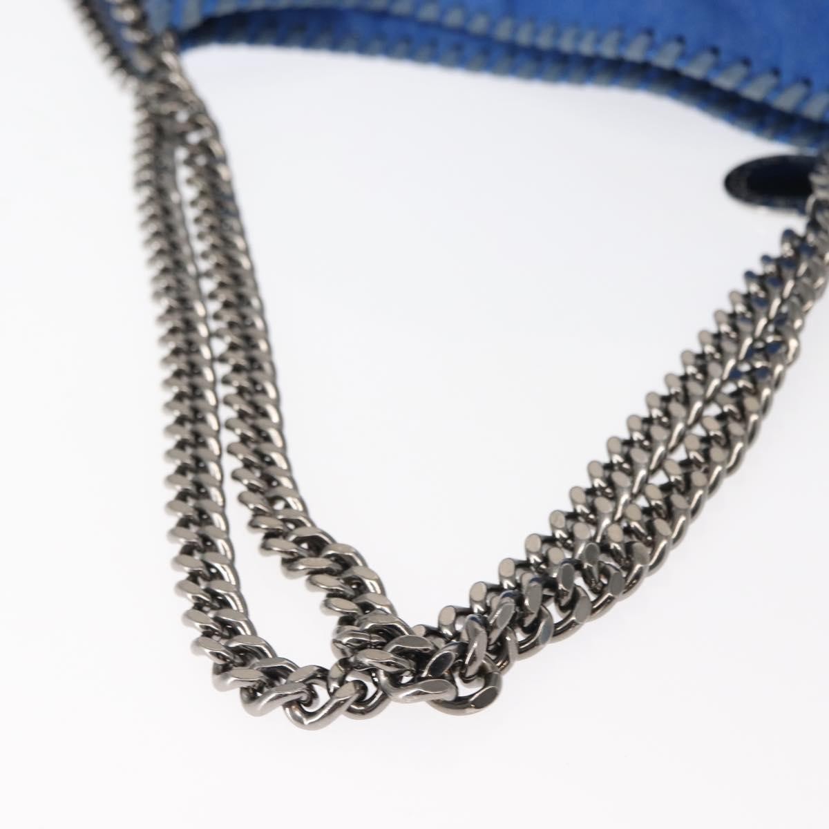 Stella McCartney Falabella Tote Shaggy Deer, BLUE, POLYESTER, Tote bag