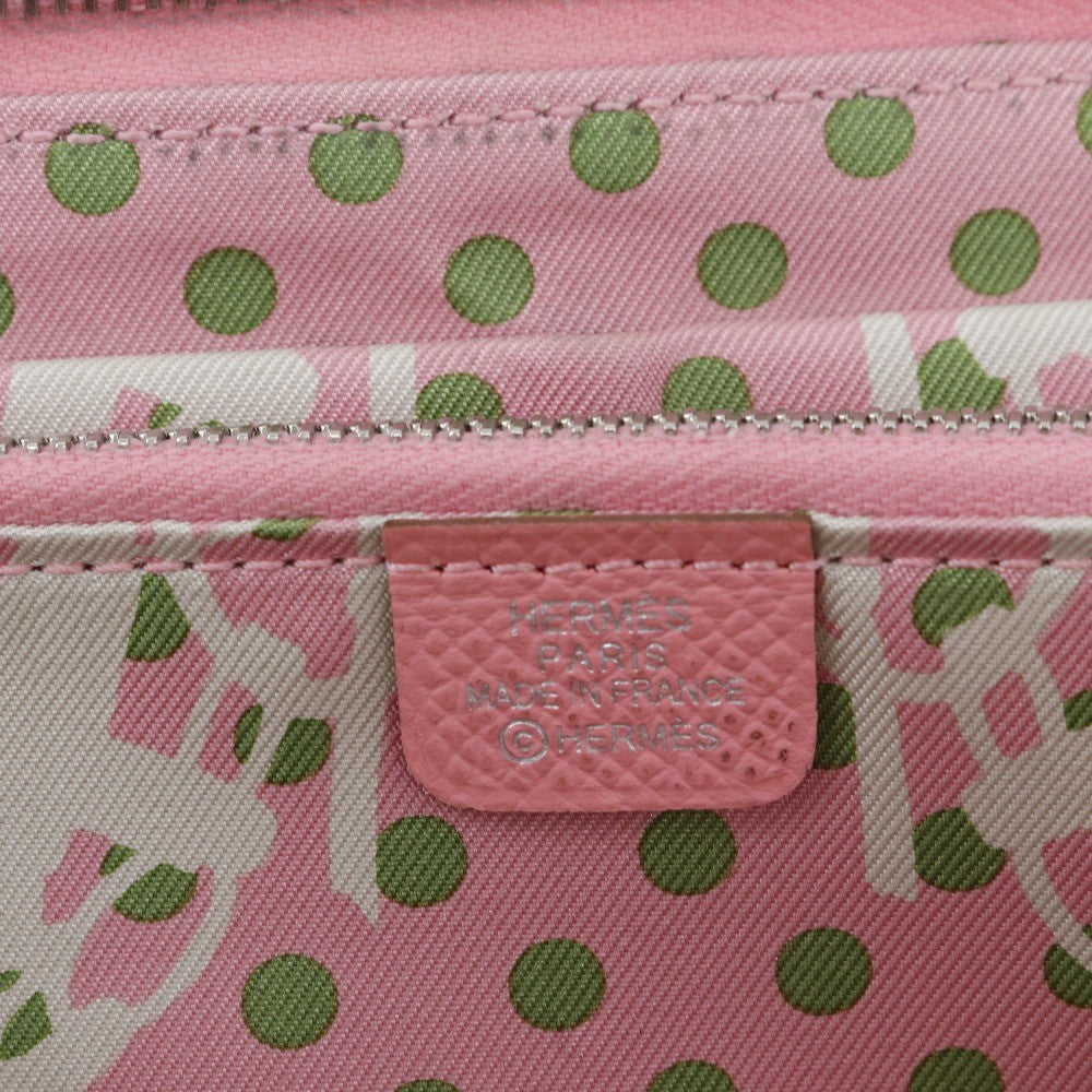Hermes Azap Zip Around Wallet Epsom, PINK, LEATHER, Wallets
