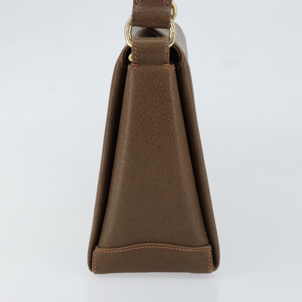 Gucci Vintage Shoulder Bag Leather, BROWN, LEATHER, Shoulder bag