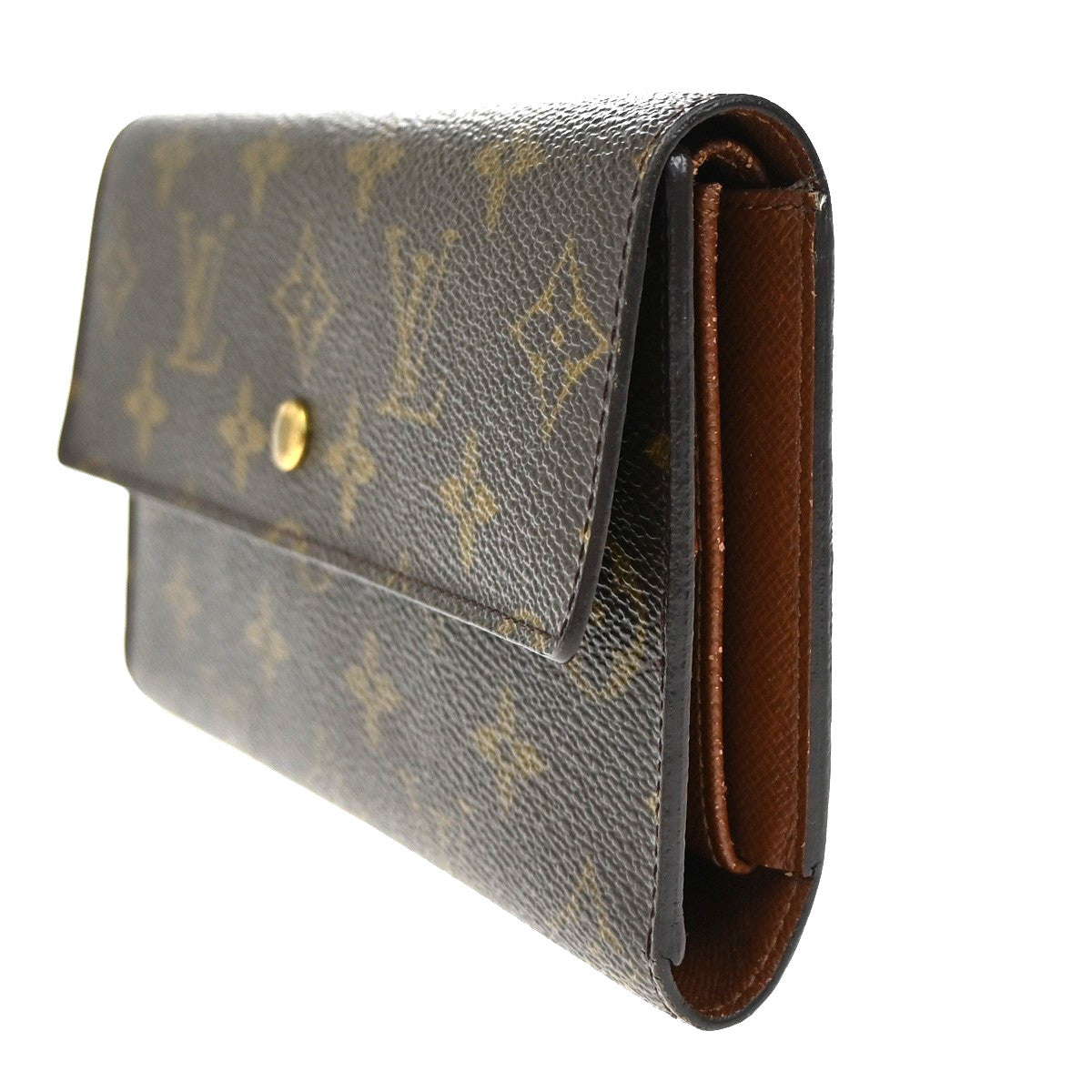 Louis Vuitton Vintage Sarah Wallet Monogram Canvas, BROWN, CANVAS, Wallets
