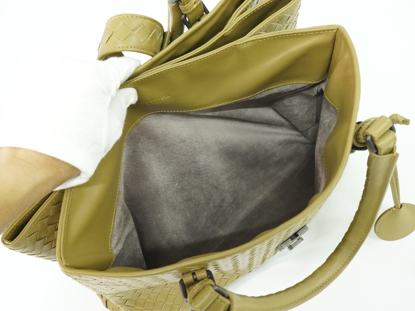 Bottega Veneta Roma Bag Intrecciato Nappa, BROWN, LEATHER, Tote bag