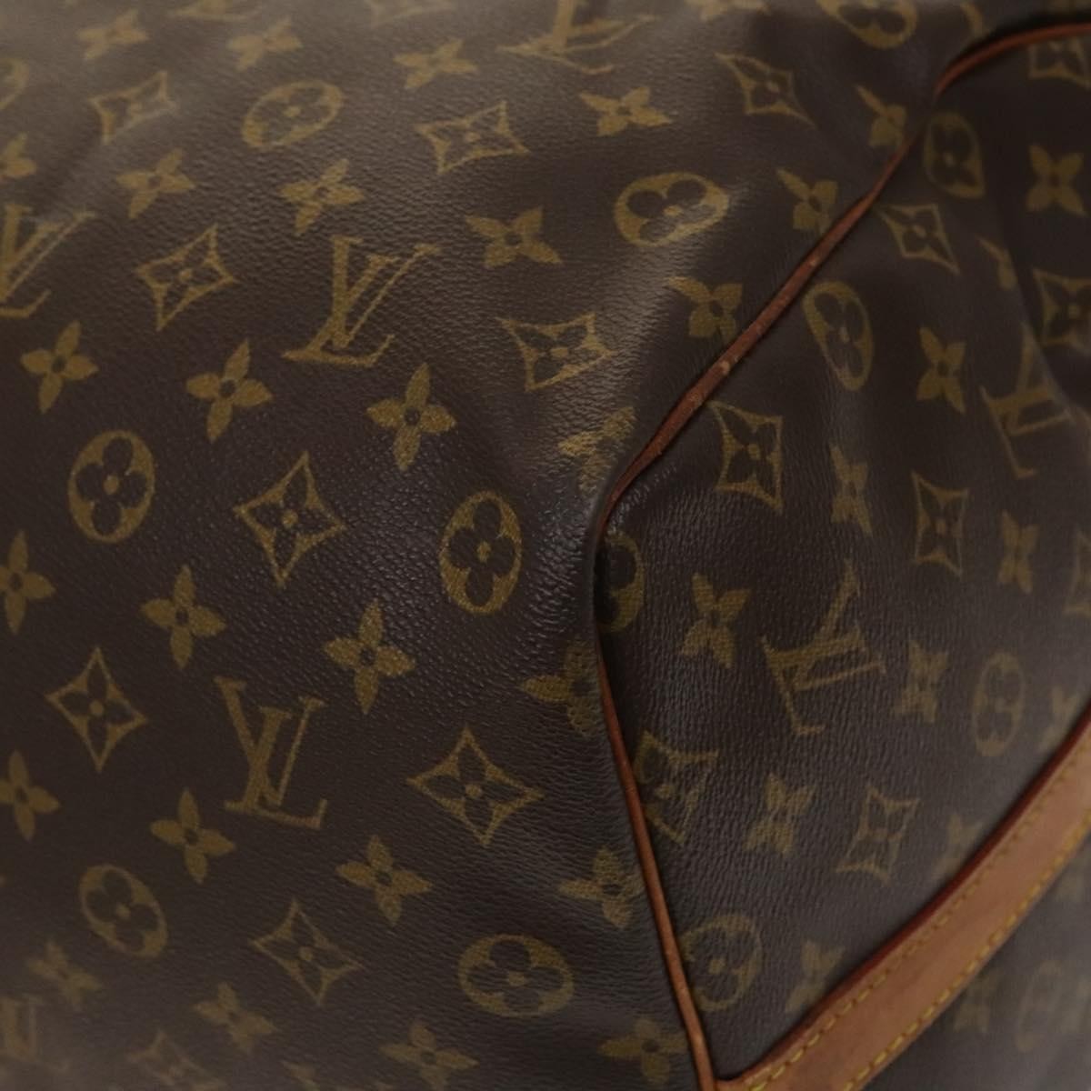 Louis Vuitton Keepall Bandouliere Bag Monogram Canvas, BROWN, CANVAS, Travel bag