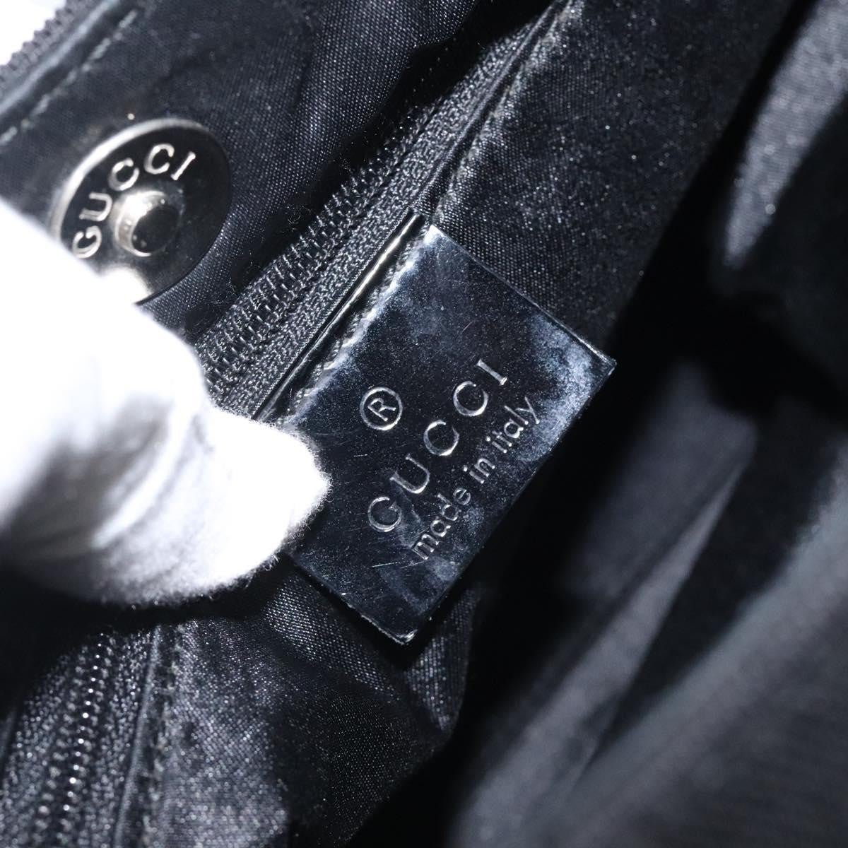 Gucci Open Hobo GG Suede, SILVER, CANVAS, Handbag