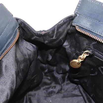 Salvatore Ferragamo Vala Handbag Canvas, NAVY, CANVAS, Handbag