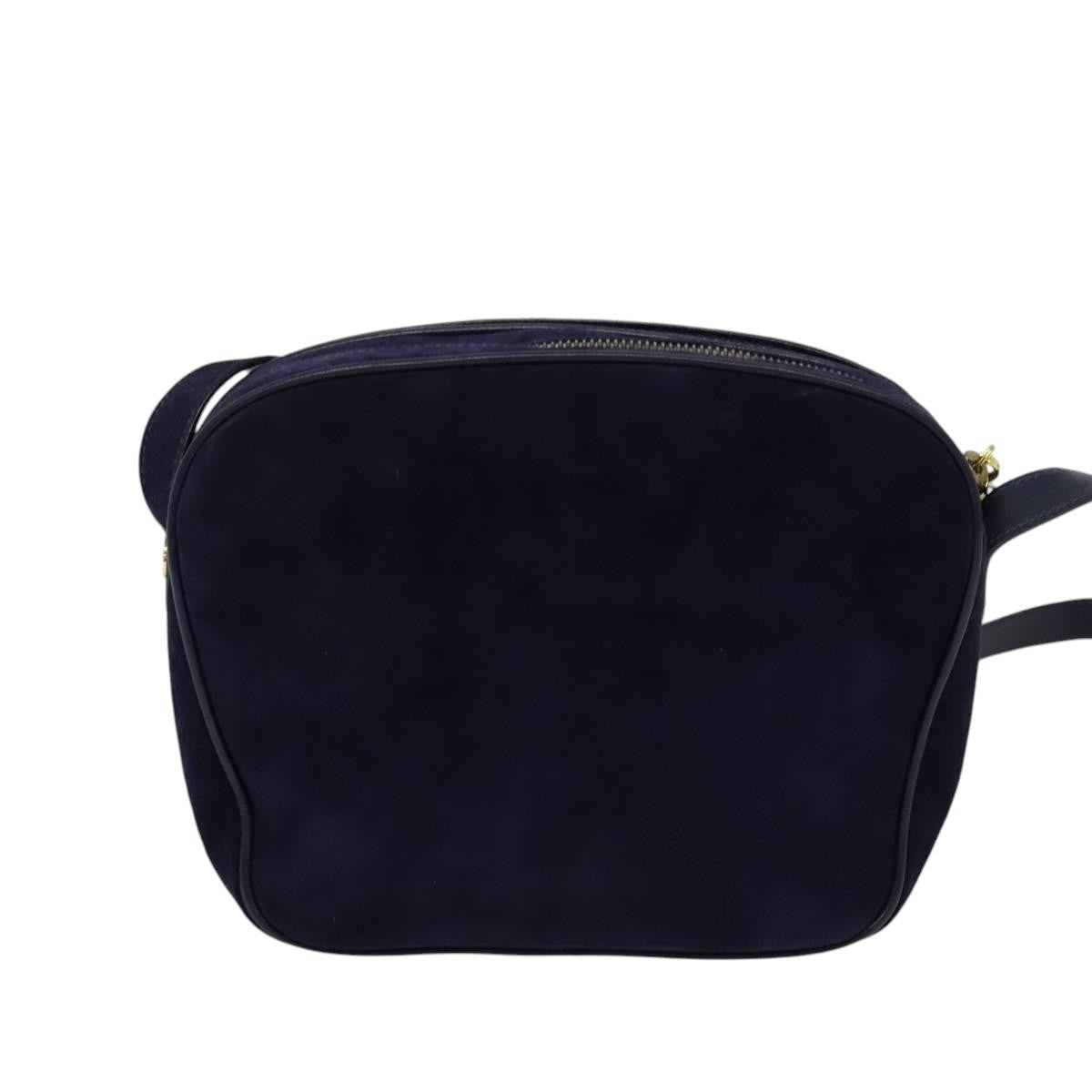 Salvatore Ferragamo Gancini Shoulder Bag Suede, PURPLE, SUEDE, Shoulder bag