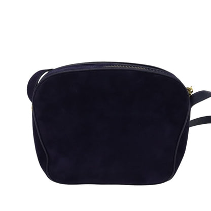 Salvatore Ferragamo Gancini Shoulder Bag Suede, PURPLE, SUEDE, Shoulder bag