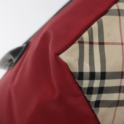 Burberry Nova Check Tote Nylon, RED, NYLON, Tote bag