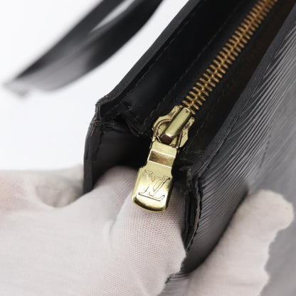 Louis Vuitton Saint Jacques Handbag Epi Leather, BLACK, LEATHER, Shoulder bag