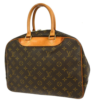 Louis Vuitton Deauville Handbag Monogram Canvas, BROWN, CANVAS, Handbag