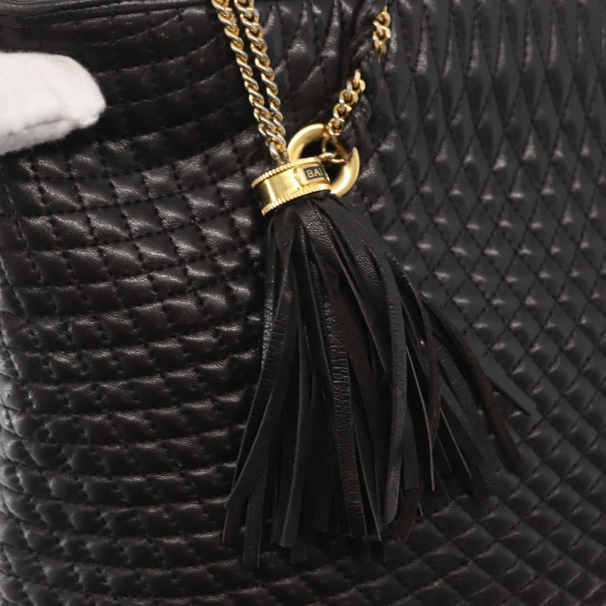 Bally Vintage Shoulder Bag Leather, BLACK, LEATHER, Shoulder bag