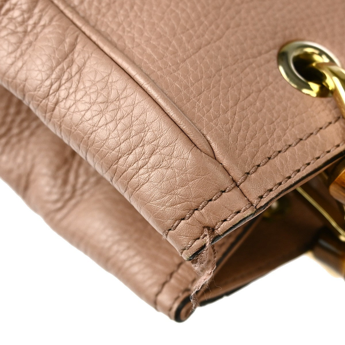 Gucci Bamboo Shopper Tote Leather, PINK, LEATHER, Handbag
