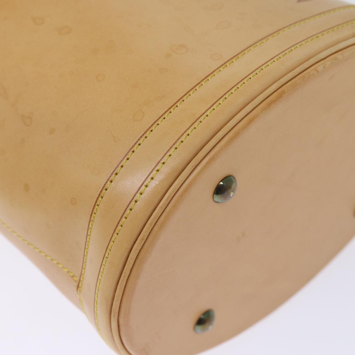 Louis Vuitton Bucket Bag Leather, BEIGE, LEATHER, Handbag
