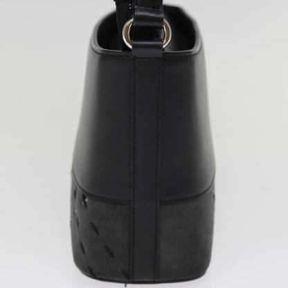 Burberry Vintage Shoulder Bag Leather, BLACK, LEATHER, Shoulder bag