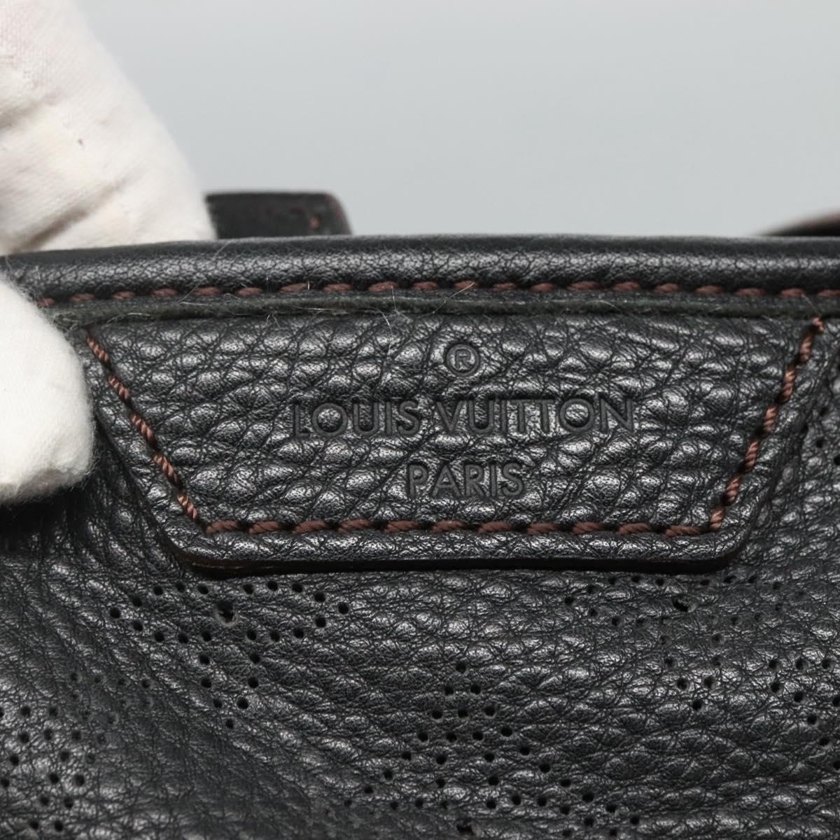 Louis Vuitton Stellar Handbag Mahina Leather, BLACK, LEATHER, Handbag