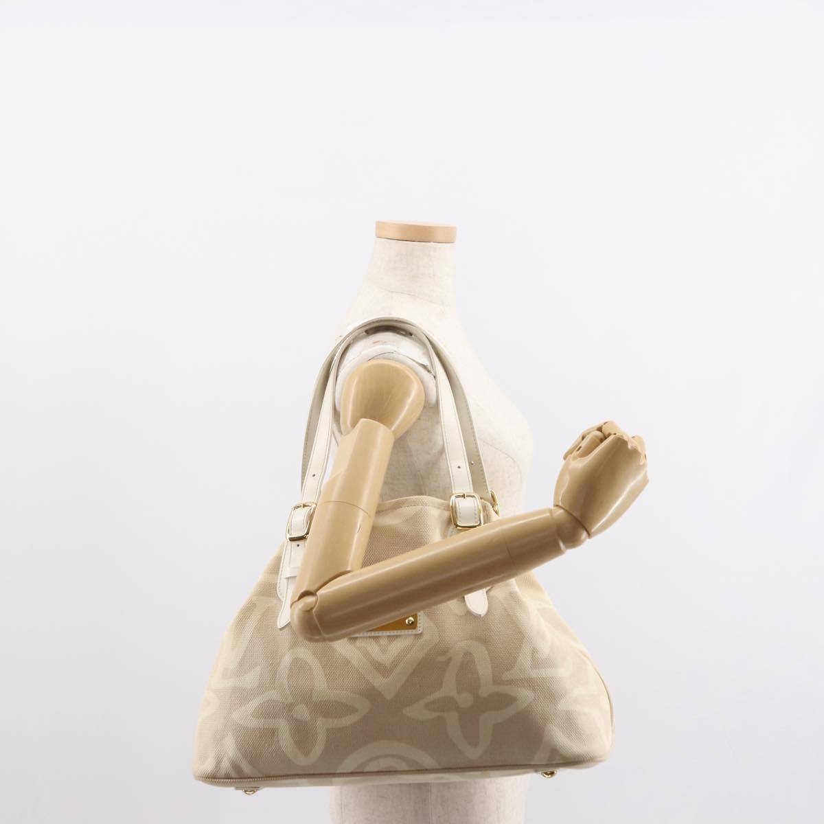 Louis Vuitton Tahitienne Cabas Canvas, BEIGE, CANVAS, Tote bag