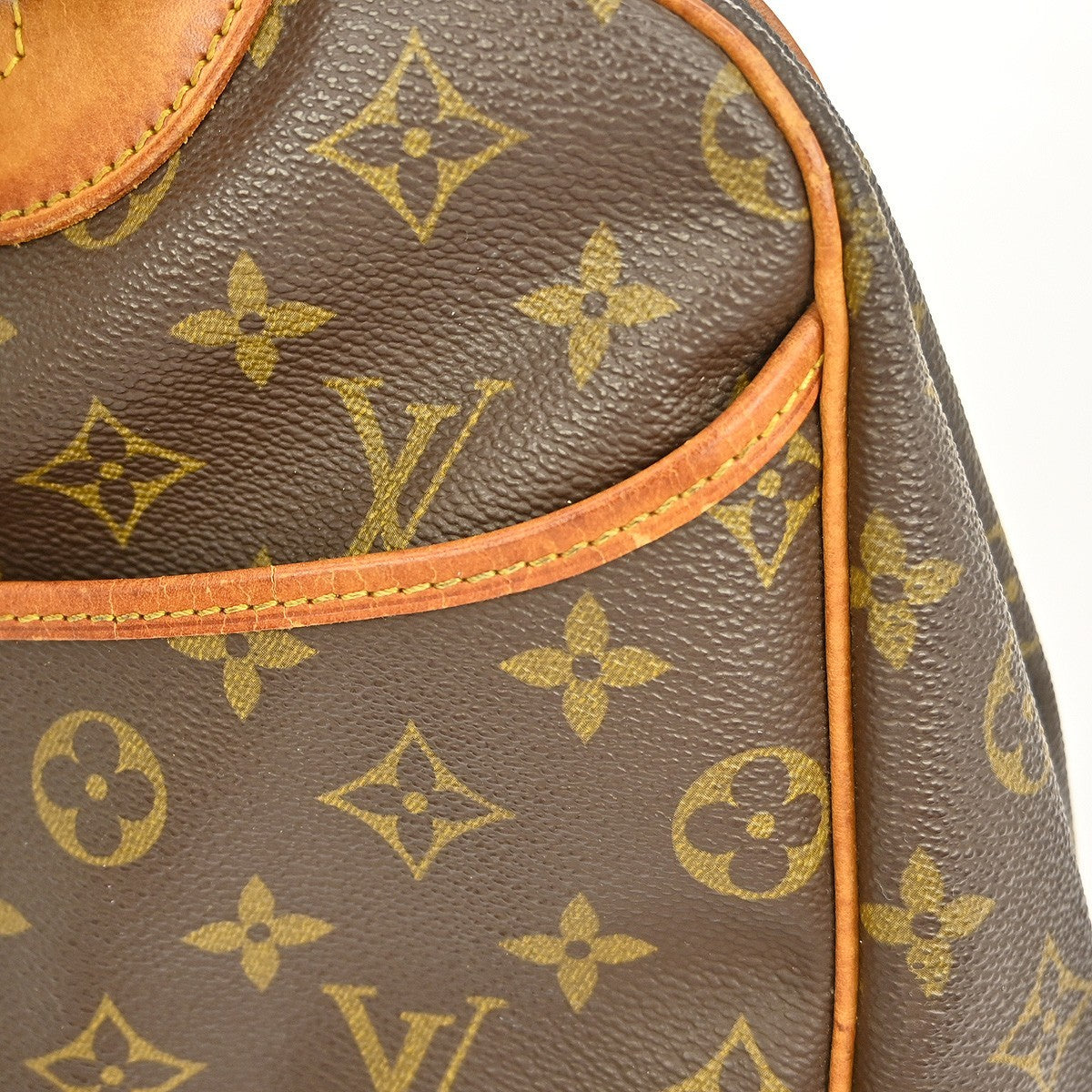 Louis Vuitton Deauville Handbag Monogram Canvas, BROWN, CANVAS, Handbag