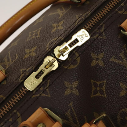 Louis Vuitton Keepall Bag Monogram Canvas, BROWN, CANVAS, Travel bag