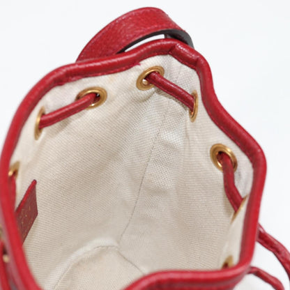 Gucci Doraemon Bucket Bag Printed Mini GG Coated Canvas, BEIGE, PVC, Handbag