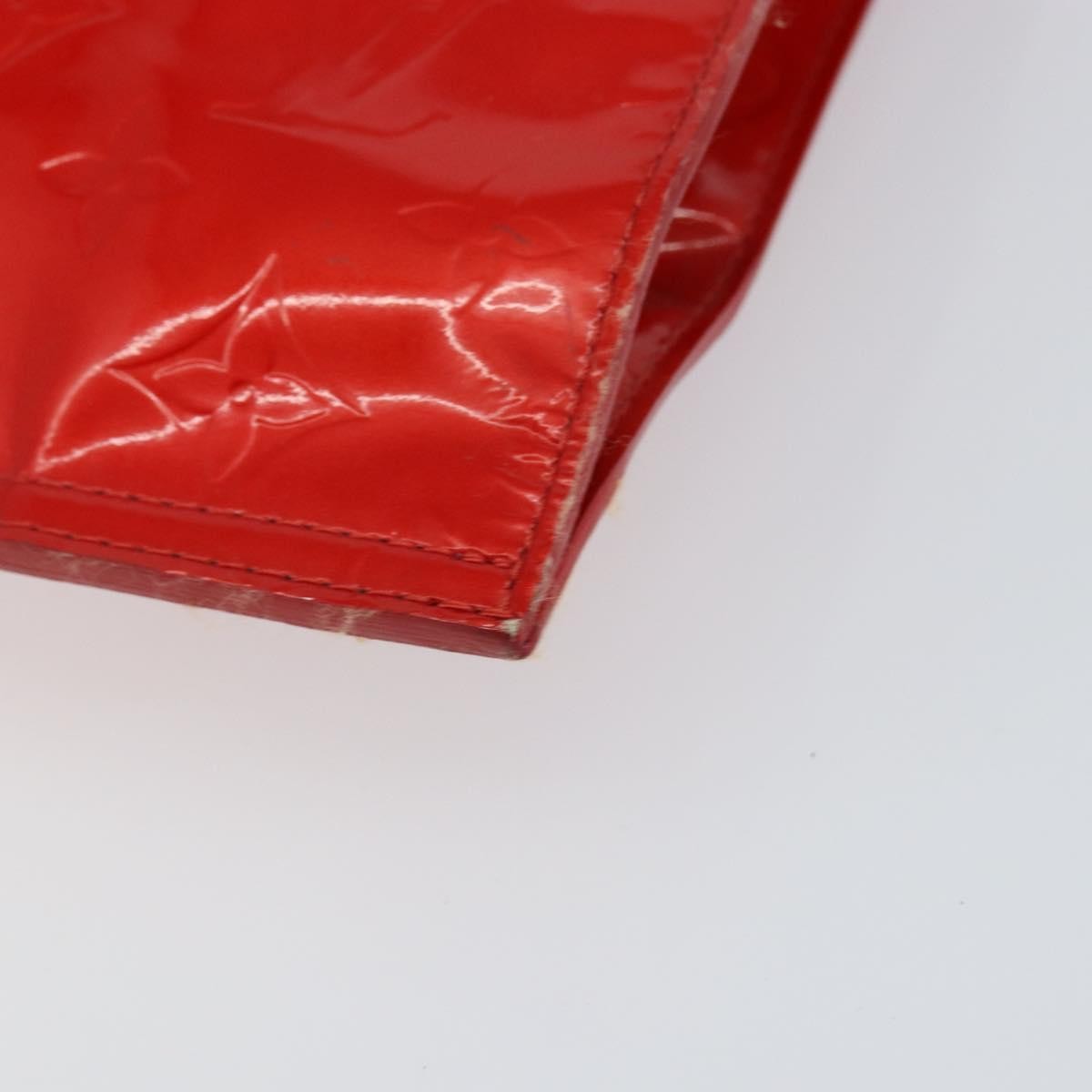 Louis Vuitton Stanton Handbag Monogram Vernis, RED, PATENT_LEATHER, Tote bag