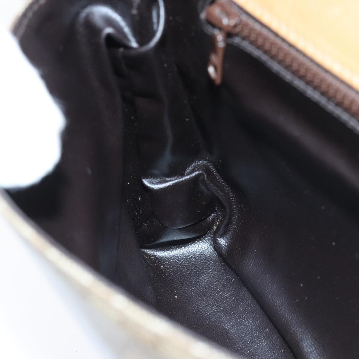 Celine Macadam Shoulder Bag Canvas, BEIGE, CANVAS, Shoulder bag