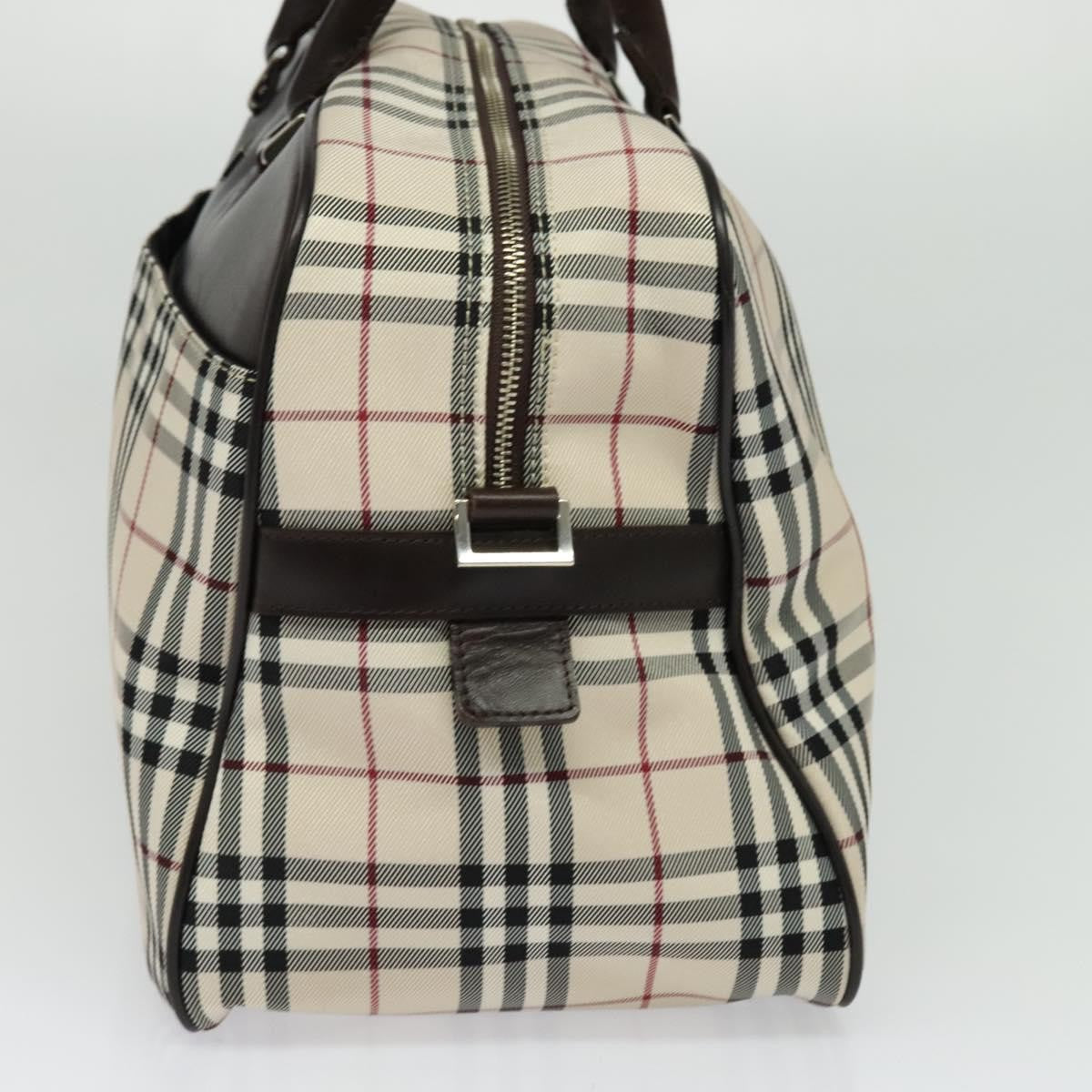 Burberry Nova Check Bowling Bag Canvas, BEIGE, NYLON, Travel bag