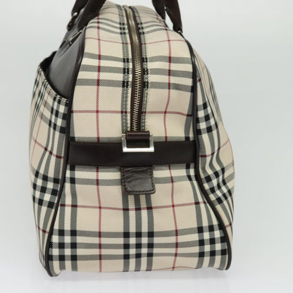 Burberry Nova Check Bowling Bag Canvas, BEIGE, NYLON, Travel bag