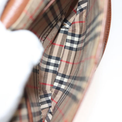 Burberry Flap Shoulder Bag Leather, BROWN, LEATHER, Shoulder bag