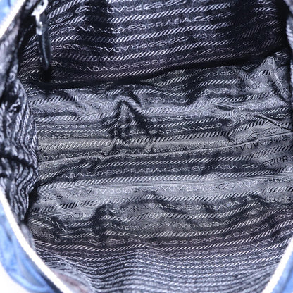 Prada Vintage Shoulder Bag Quilted Tessuto, NAVY, NYLON, Shoulder bag