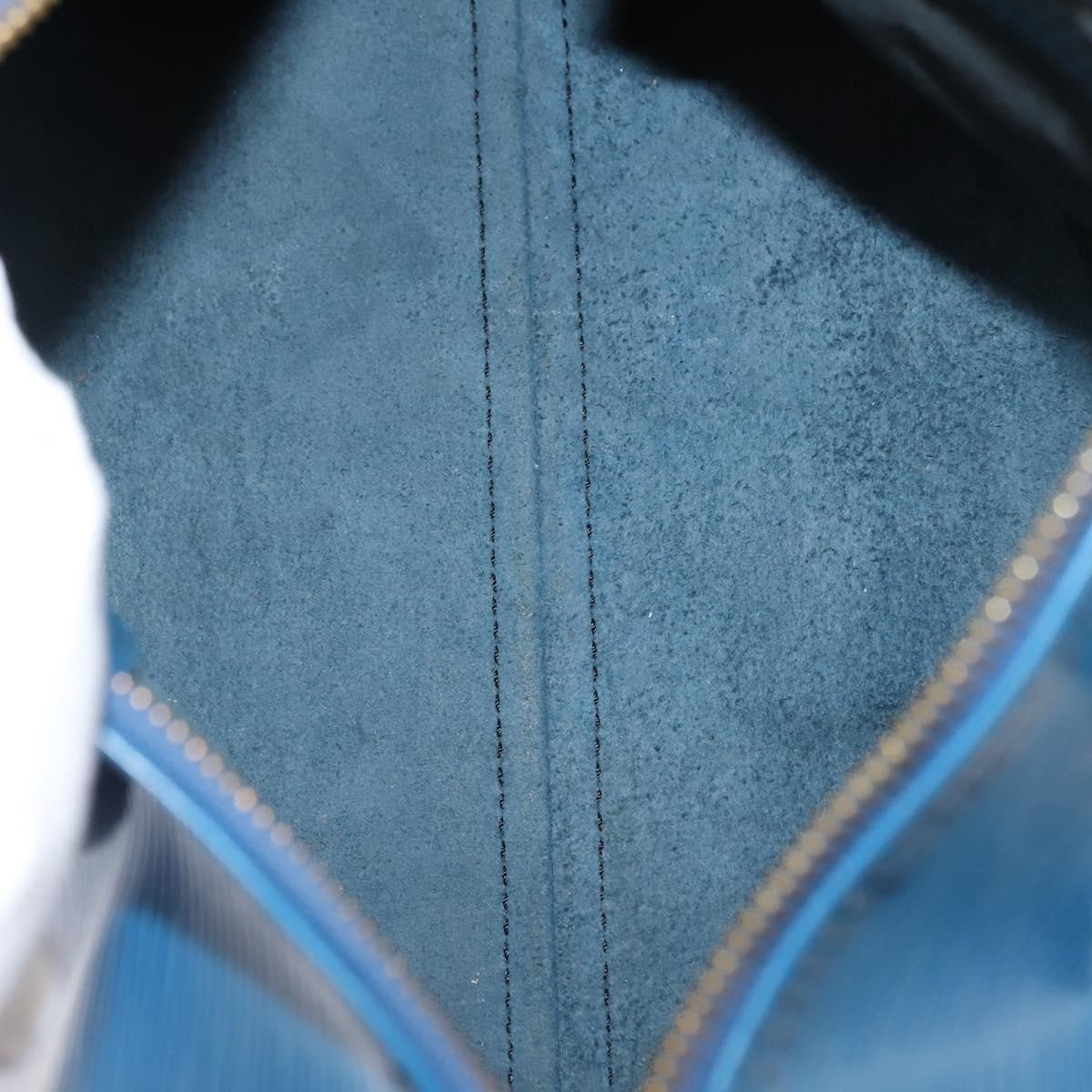 Louis Vuitton Speedy Handbag Epi Leather, BLUE, LEATHER, Handbag