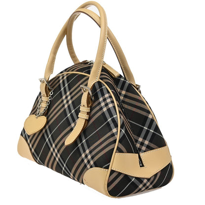 Burberry Blue Label Handbag Canvas, BLACK, CANVAS, Handbag