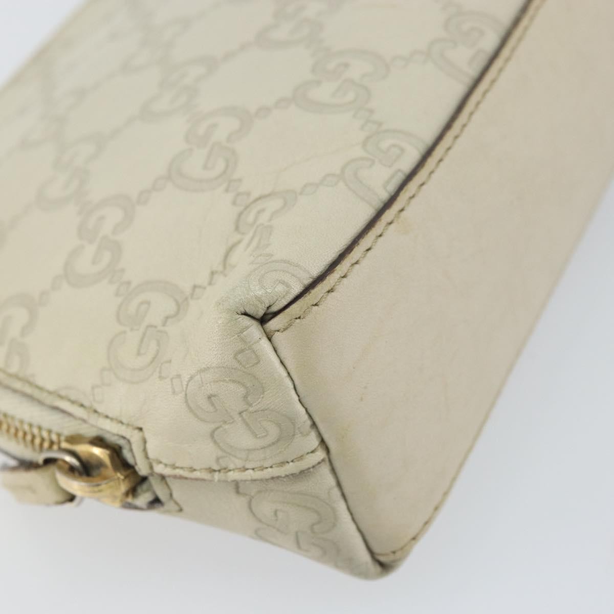 Gucci Cosmetic Pouch Guccissima Leather, BEIGE, CANVAS, Clutche & pouche