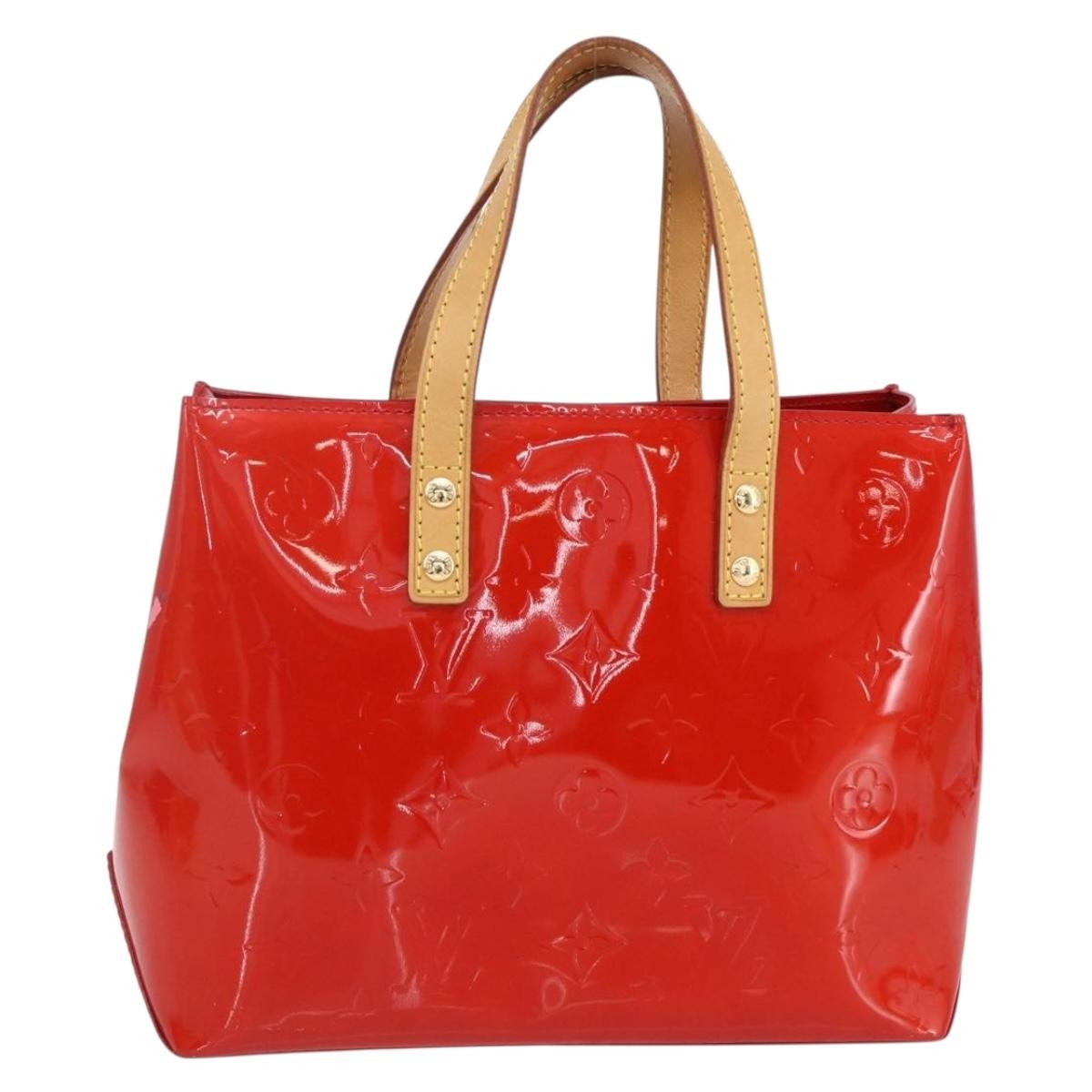 Louis Vuitton Reade Handbag Monogram Vernis, RED, PATENT_LEATHER, Handbag
